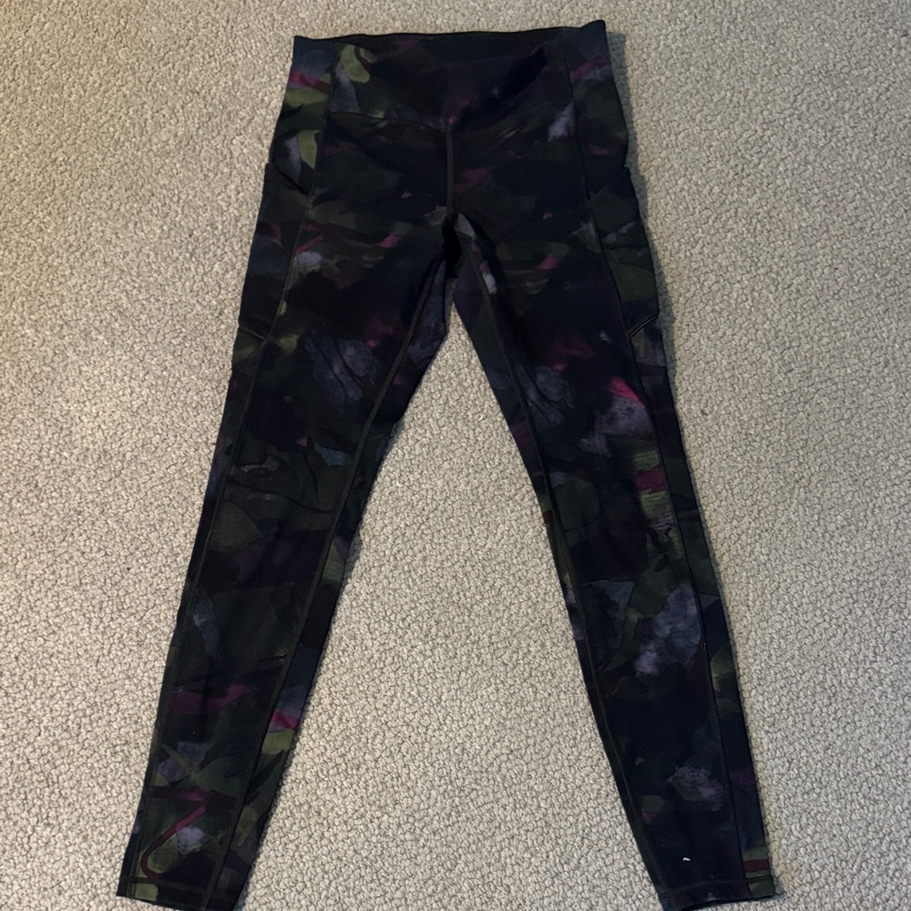Lululemon multi-colored workout leggings